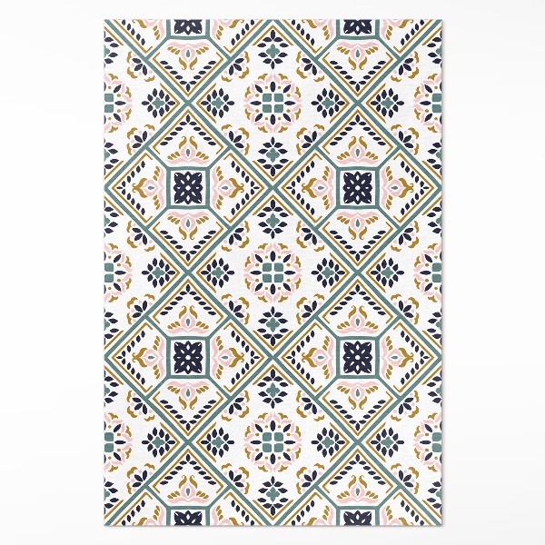 Tapijt vinyl Geometrisch gepatroneerde tegels