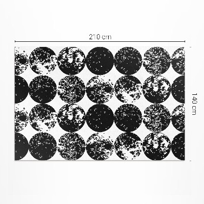 Vinyl vloerkleed Minimalistisch ontwerp met zwarte cirkels