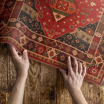 Tapijt vinyl Vintage plantmotieven in antieke stijl