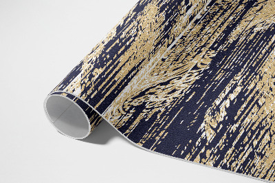 Vinyl vloerkleed Gele retro vintage boho strepen