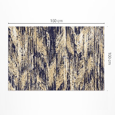 Vinyl vloerkleed Gele retro vintage boho strepen