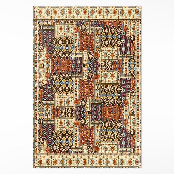 Vinyl tapijt Geometrisch boho vintage patchwork