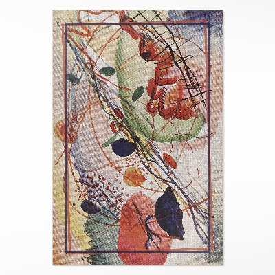 Tapijt vinyl Kleurrijke aquarel van Wassily Kandinsky