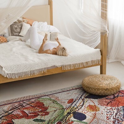 Tapijt vinyl Kleurrijke aquarel van Wassily Kandinsky