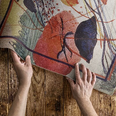 Tapijt vinyl Kleurrijke aquarel van Wassily Kandinsky