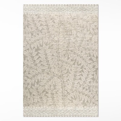 Vinyl vloerkleed Twijgen en bladeren William Morris