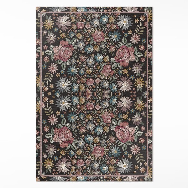 Vinyl vloerkleed Kleine bloemen in de weide