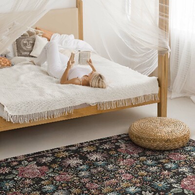 Vinyl vloerkleed Kleine bloemen in de weide