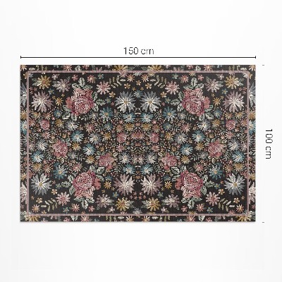 Vinyl vloerkleed Kleine bloemen in de weide