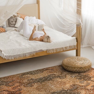 Tapijt vinyl Decoratief wervelend oosters patroon