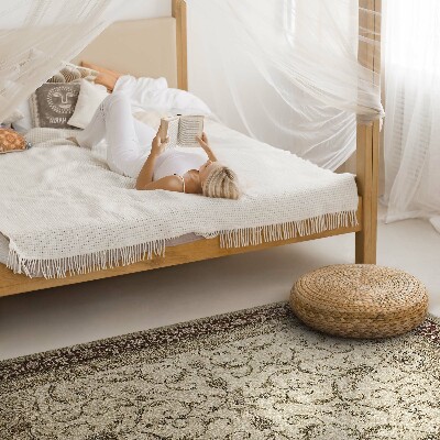 Vinyl tapijt Klassieke beige decoratieve klimop