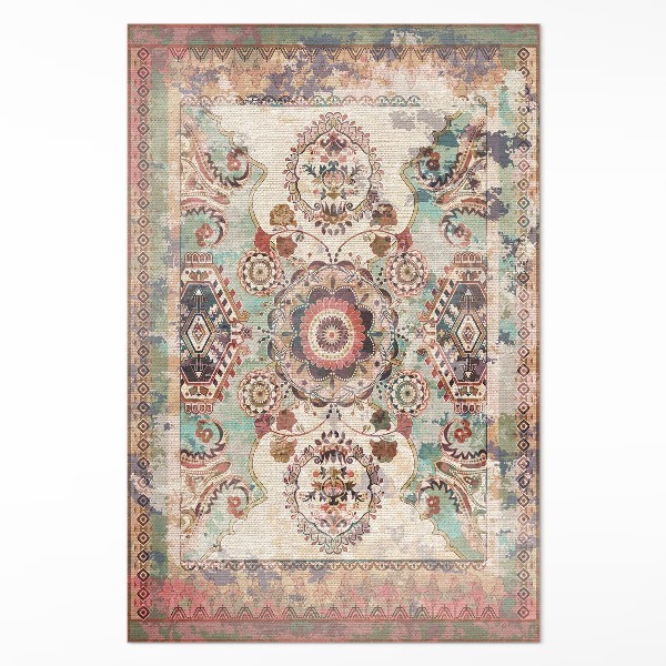 Tapijt vinyl Kleurrijk decoratief ornament