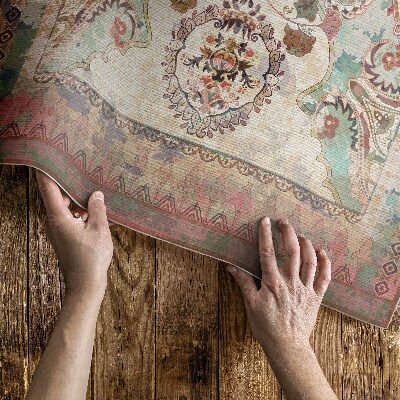 Tapijt vinyl Kleurrijk decoratief ornament