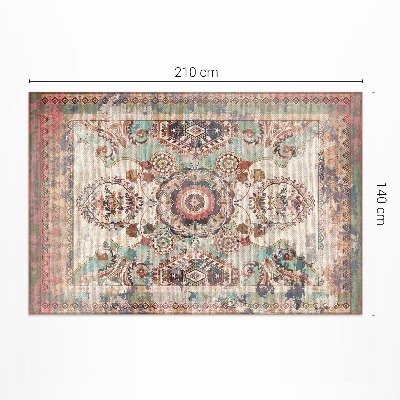 Tapijt vinyl Kleurrijk decoratief ornament