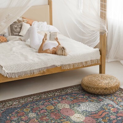 Tapijt vinyl Vintage bloemenboeket, imitatiestof