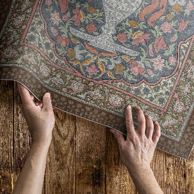 Tapijt vinyl Vintage bloemenboeket, imitatiestof