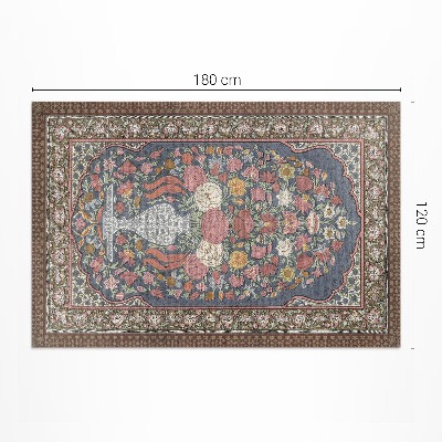 Tapijt vinyl Vintage bloemenboeket, imitatiestof