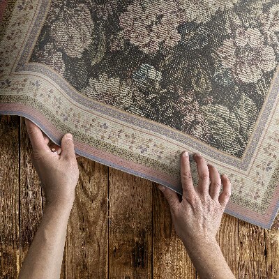 Tapijt vinyl Oudbloemige imitatiestof