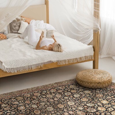 Vinyl tapijt Pioenrozen in een oude vintage stijl