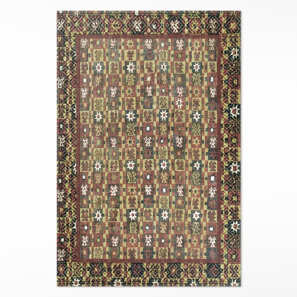 Vinyl tapijt Vintage Ethno kleurrijke vintage mozaïek