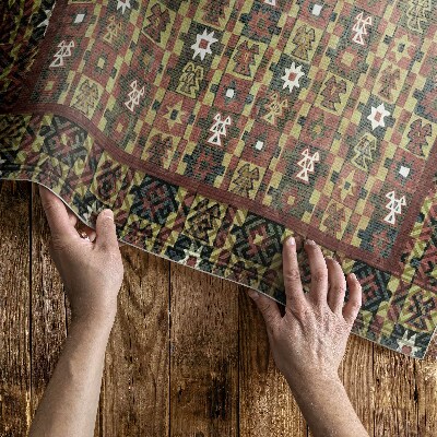 Vinyl tapijt Vintage Ethno kleurrijke vintage mozaïek