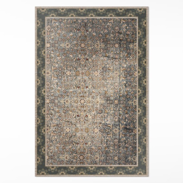 Vinyl tapijt Vintage bloemenpatroon versleten textuur