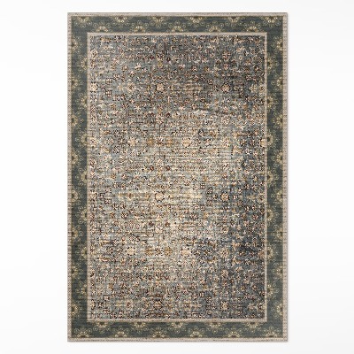 Vinyl tapijt Vintage bloemenpatroon versleten textuur