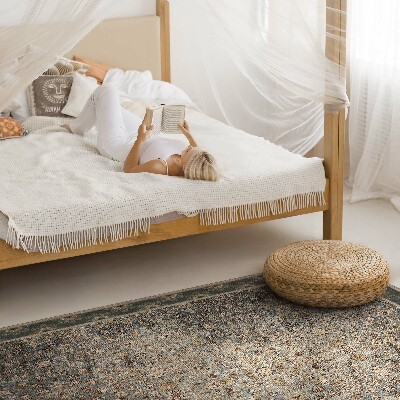 Vinyl tapijt Vintage bloemenpatroon versleten textuur