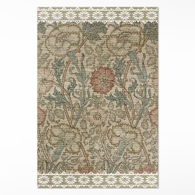 Vinyl vloerkleed Wilde Roos William Morris