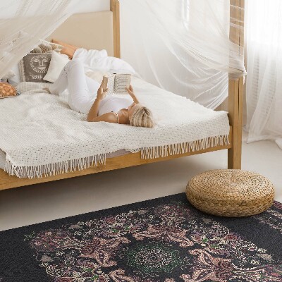 Tapijt vinyl Stijlvol decoratief plantenpatroon