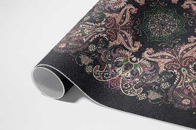 Tapijt vinyl Stijlvol decoratief plantenpatroon