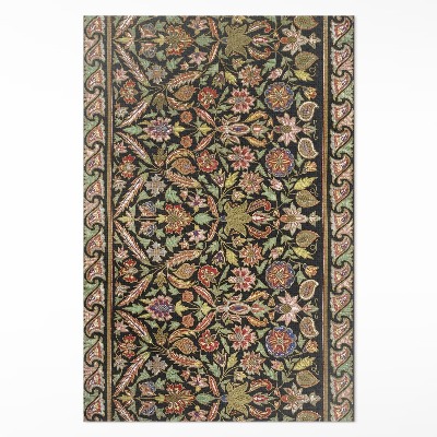 Tapijt vinyl Antiek bloemen vintage plantenpatroon