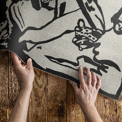 Vinyl vloerkleed Compositie van Wassily Kandinsky