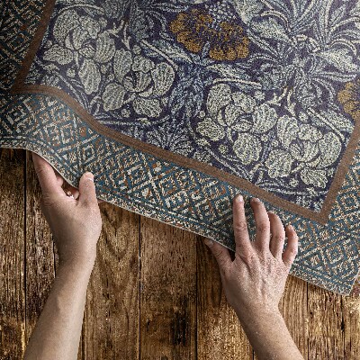 Vinyl tapijt Decoratieve plantenmotieven vintage patroon