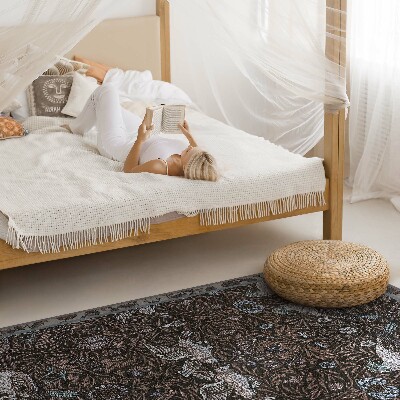 Tapijt vinyl Vogel- en plantenmotieven Gotisch ornament