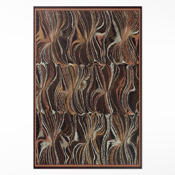 Tapijt vinyl Abstracte vormen imitatie vintage stof