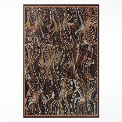 Tapijt vinyl Abstracte vormen imitatie vintage stof