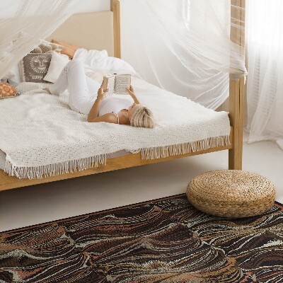 Tapijt vinyl Abstracte vormen imitatie vintage stof