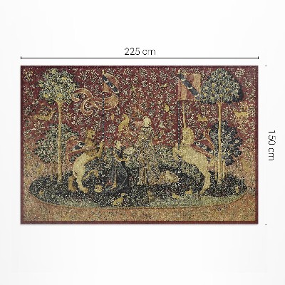 Vinyl vloerkleed Middeleeuwse imitatie vintage stof