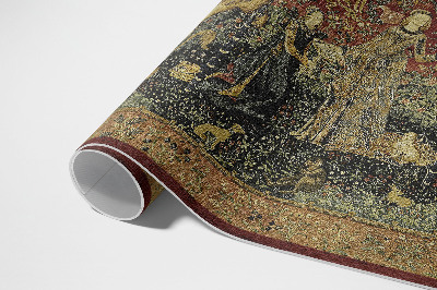 Vinyl vloerkleed Middeleeuwse imitatie vintage stof