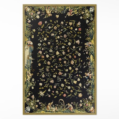 Vinyl tapijt Verspreide flora kleine vintage bloemen