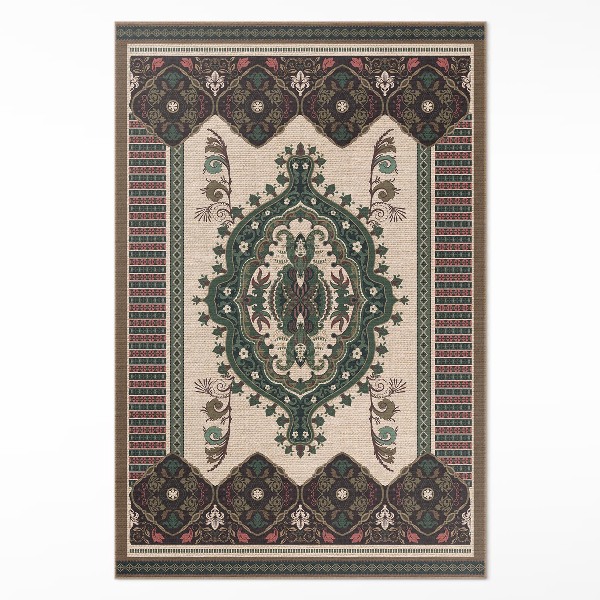 Vinyl vloerkleed Kleurrijk geometrisch groen