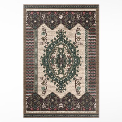 Vinyl vloerkleed Kleurrijk geometrisch groen