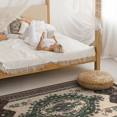 Vinyl vloerkleed Kleurrijk geometrisch groen