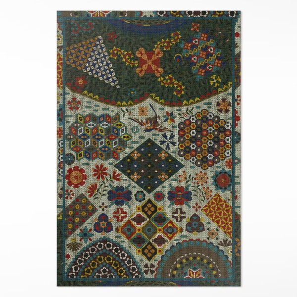 Tapijt vinyl Albert Racinet Japans patroon