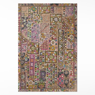 Vinyl vloerkleed Patchwork etnisch retropatroon