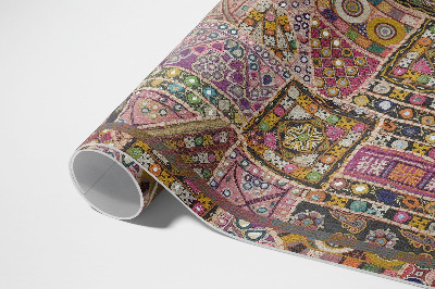 Vinyl vloerkleed Patchwork etnisch retropatroon