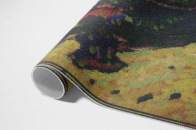 Tapijt vinyl Huizen in Murnau – Wassily Kandinsky