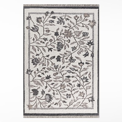 Vinyl vloerkleed Monochromatische minimalistische planten