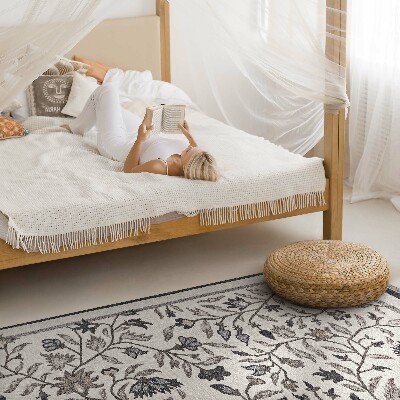 Vinyl vloerkleed Monochromatische minimalistische planten